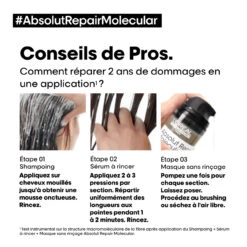 Shampooing Absolut Repair Molecular L'Oréal Professionnel 300 Ml -Produits Pour Les Cheveux 3474637153526 6 83874.1696600594