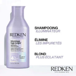 Shampoing Blondage High Bright Redken 1000ml -Produits Pour Les Cheveux high bright shp 1 11079.1694764551